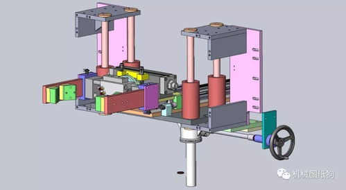 重型零件抓取旋转调整机构3d图纸 creo设计